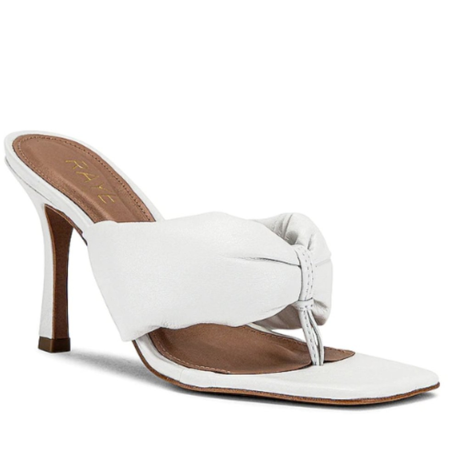 Raye Brinn Heel In Bone White Euc Size 9